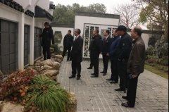 张家口市民政局向导一行认真考察122cc太阳集成游戏集团